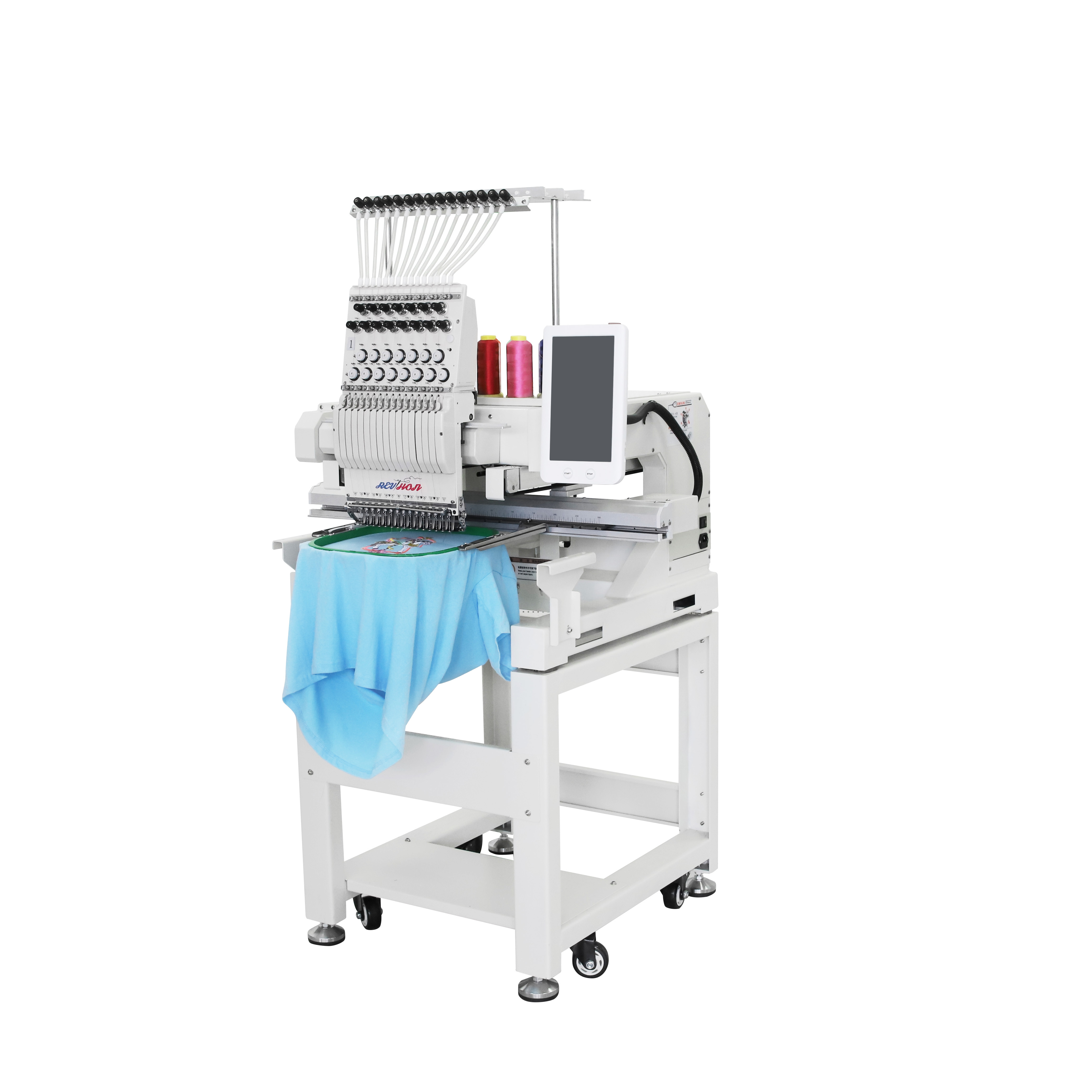 12/15 Needles Computerized Embroidery Machine Price Single Head